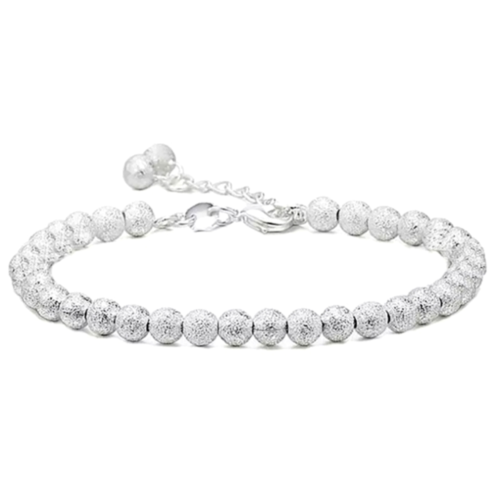 925 Sterling Silver Beads Classic Casual Bracelet Gift Anniversary